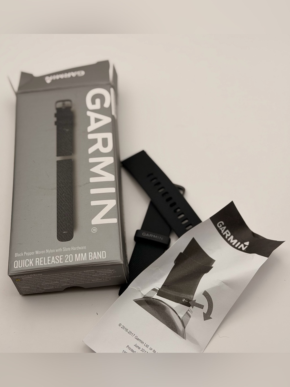 Garmin OEM Band, 20mm, Quick Release, MM Band, New